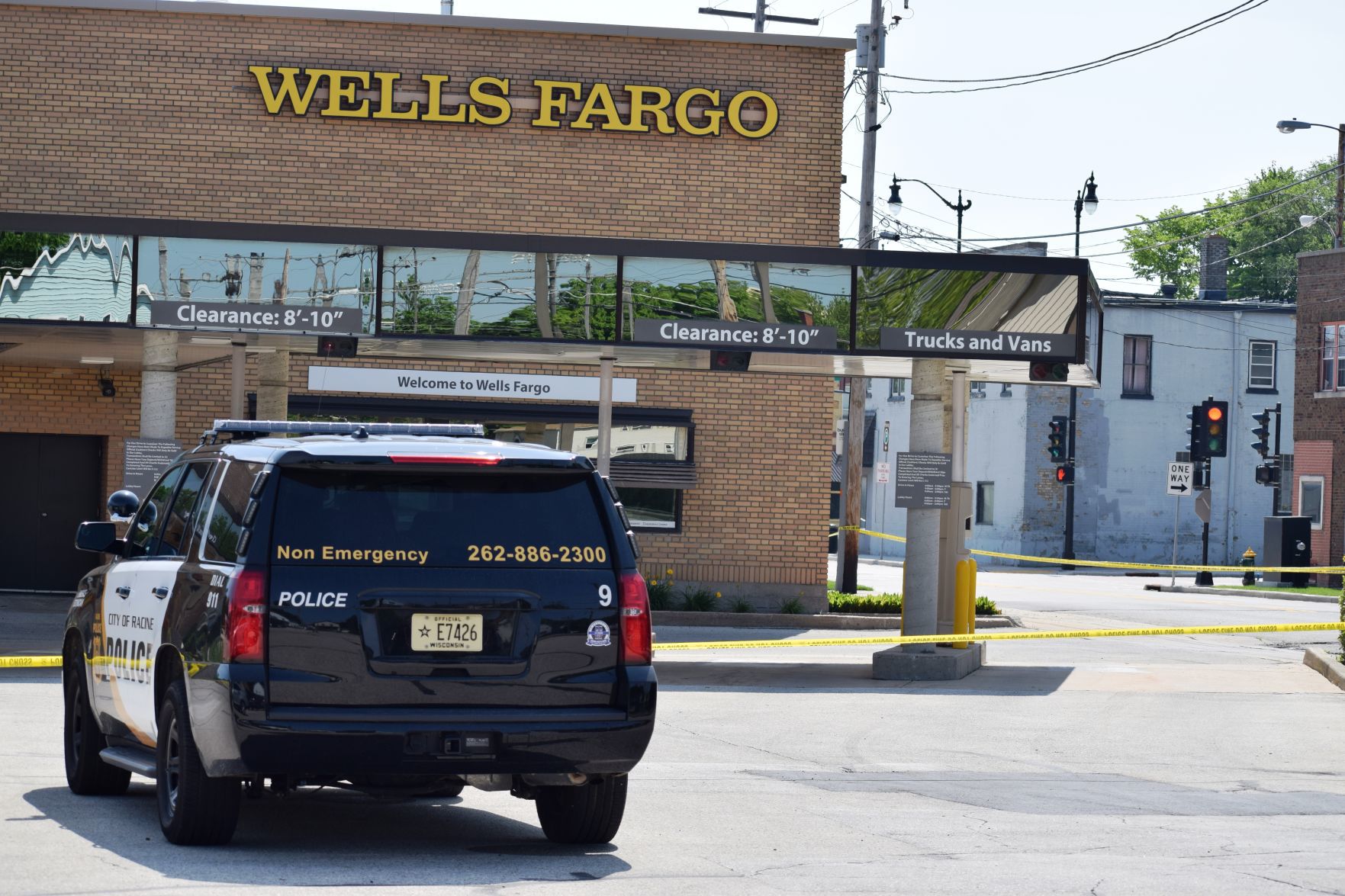 Police at Wells Fargo